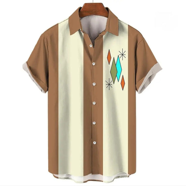 Hawaiian Shirt Casual Button Short Sleeve