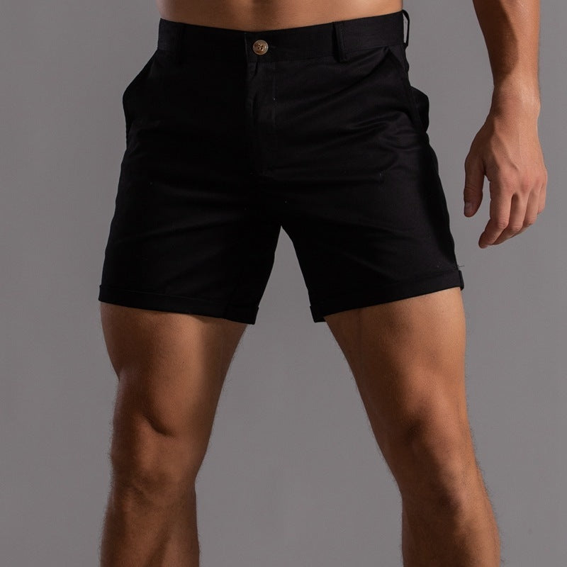 Shorts With Pockets Summer Button Beach Pants