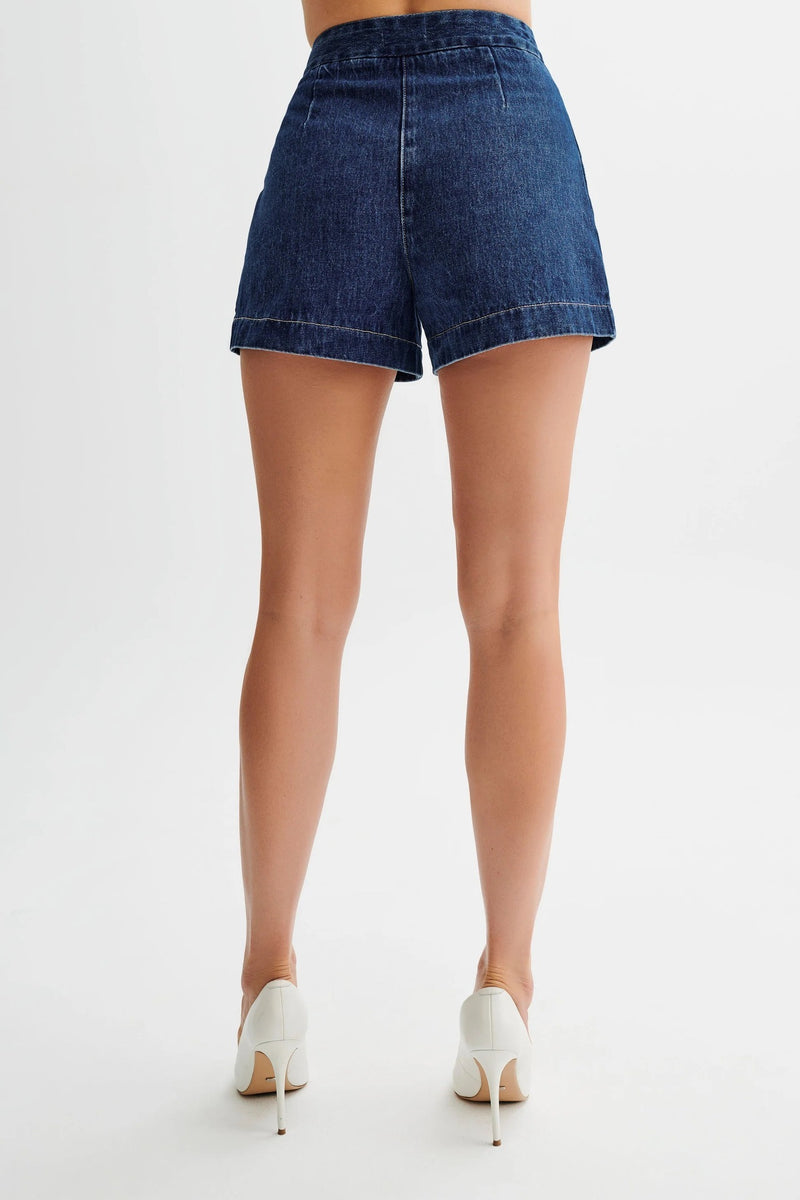 Denim Casual Sleeveless Women's Suit