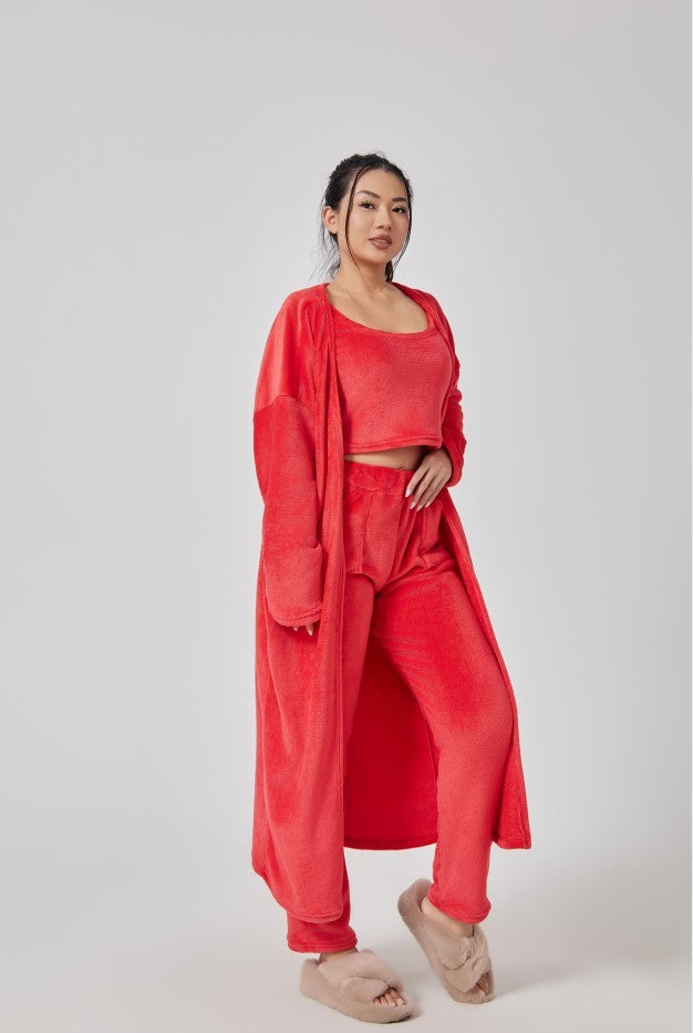 Cozy Pajama Set Cute Loungewear, Warm Suit Sets