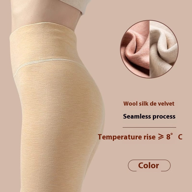 Winter Warm Leggings Cashmere Plus Velvet Tight Pants