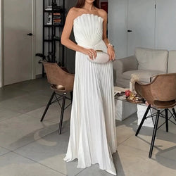 Elegant Folding Swing Pleated Temperament Jumpsuit