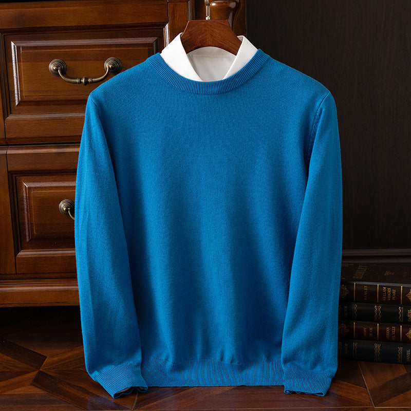 Round Neck Pullover Bottoming Shirt Loose Long Sleeve Sweater