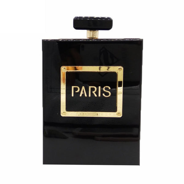 FGG Acrylic Bag European And American Dinner Bag Acrylic Perfume Bottle Banquet Bag Letter Chain Evening Dress Women&#039;s Bag