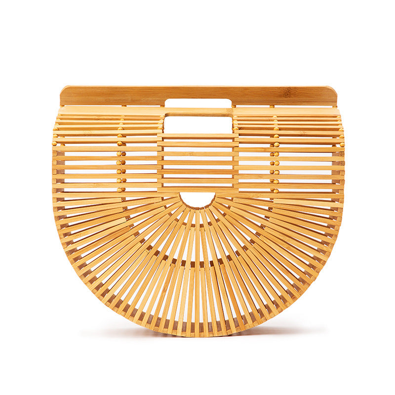 Bamboo Slice Bamboo Strip Bag  Leisure Handbag
