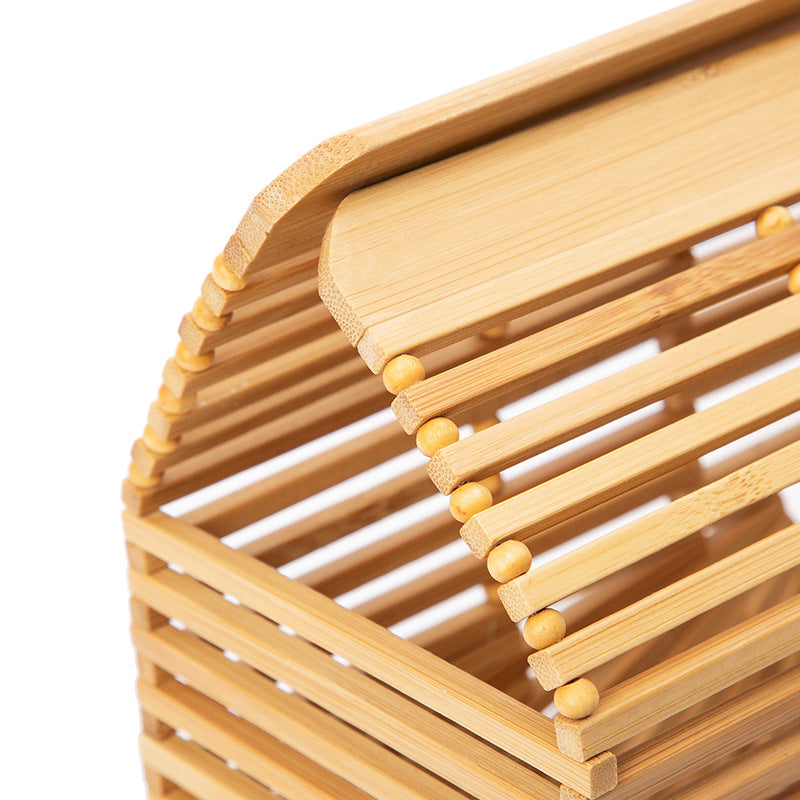 Bamboo Slice Bamboo Strip Bag  Leisure Handbag