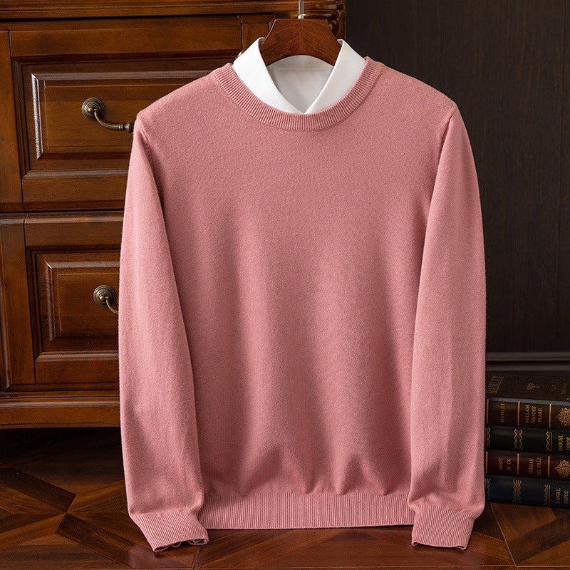 Round Neck Pullover Bottoming Shirt Loose Long Sleeve Sweater
