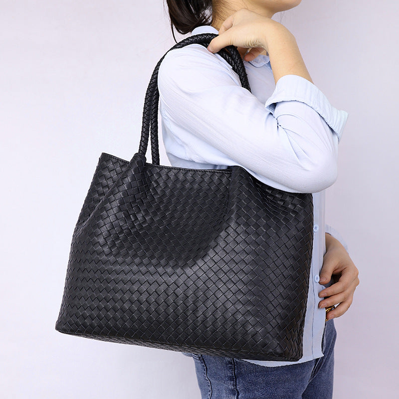 Cross-border New Women&#039;s Bag Genuine Leather Handbag Cross-border Fashion Shoulder Bag