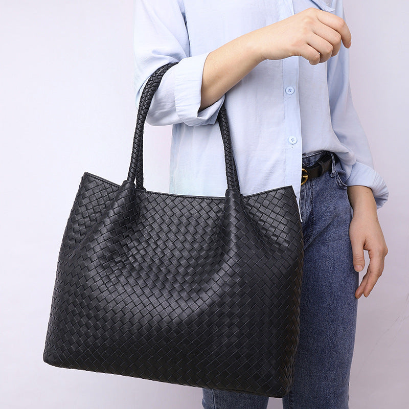 Cross-border New Women&#039;s Bag Genuine Leather Handbag Cross-border Fashion Shoulder Bag