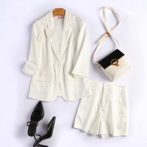 Casual Tencel Small Jacket Three-quarter Sleeve Short