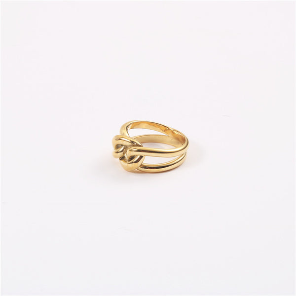 Thick Chain Twist Ring