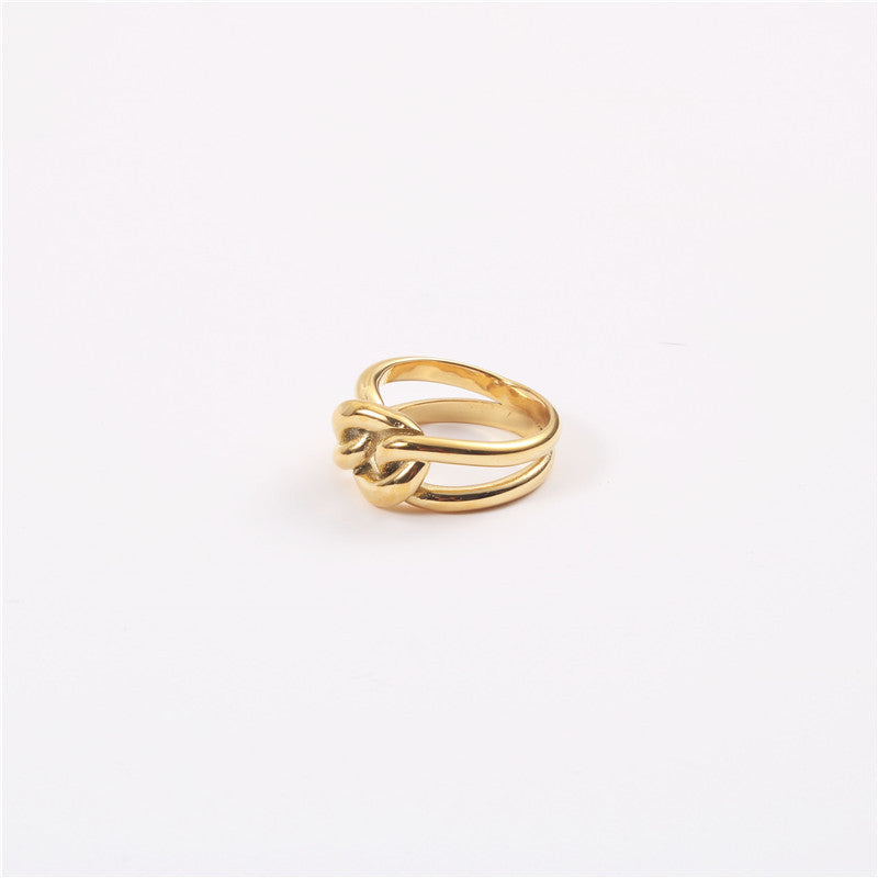 Thick Chain Twist Ring