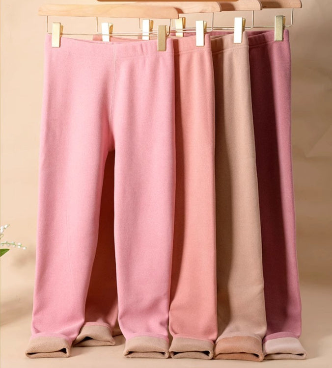 Warm Cashmere Leggings Winter Solid Slim Pants Trousers