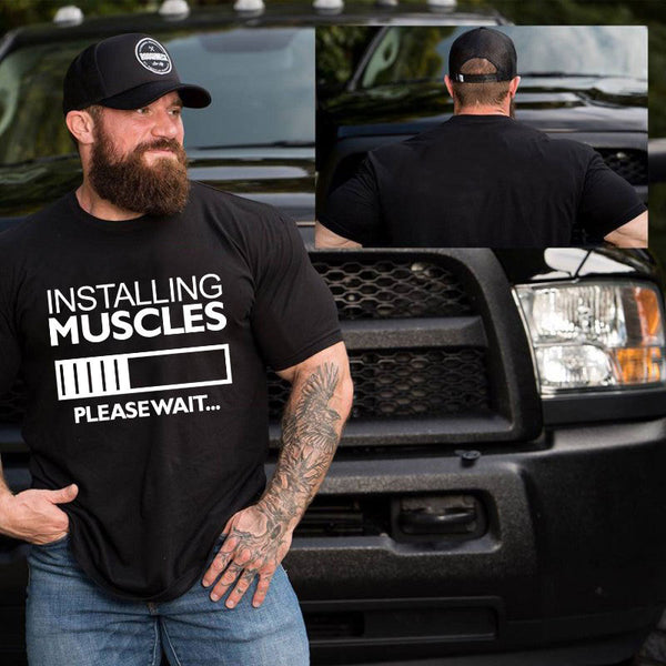 Fitness Muscle Brother Short-sleeved T-shirt