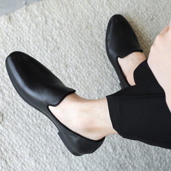Glossy Leather All matching Shoes
