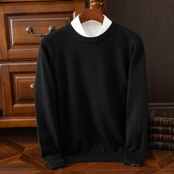 Round Neck Pullover Bottoming Shirt Loose Long Sleeve Sweater