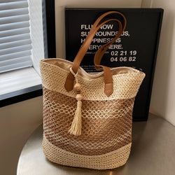 Straw Fashion Seaside Vacation Beach Bag
