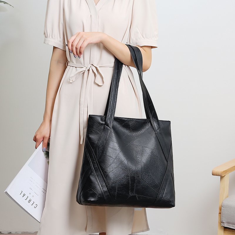New Women&amp;amp;#039;s Shoulder Bag Large Capacity Retro Fashion Soft Leather