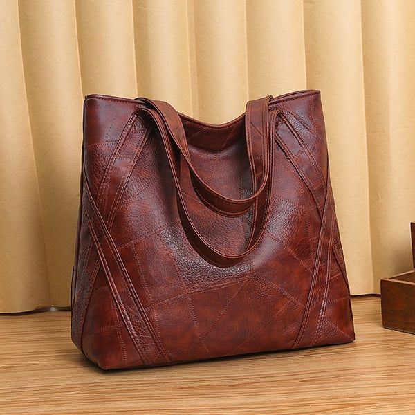 New Women&amp;amp;#039;s Shoulder Bag Large Capacity Retro Fashion Soft Leather