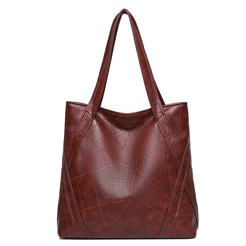 New Women&amp;amp;#039;s Shoulder Bag Large Capacity Retro Fashion Soft Leather