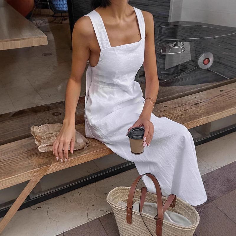 Elegant Sling Backless Dress