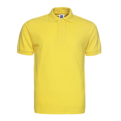 Solid Lapel Short Sleeve Polo Shir