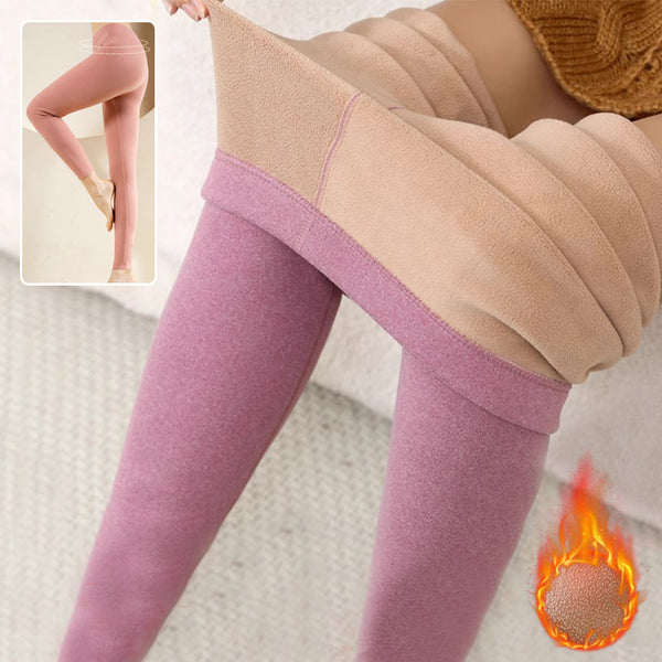 Warm Cashmere Leggings Winter Solid Slim Pants Trousers