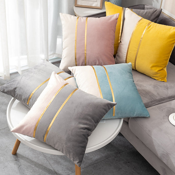Sofa Pillowcase Velvet Bedside Living Room Waist Pillow