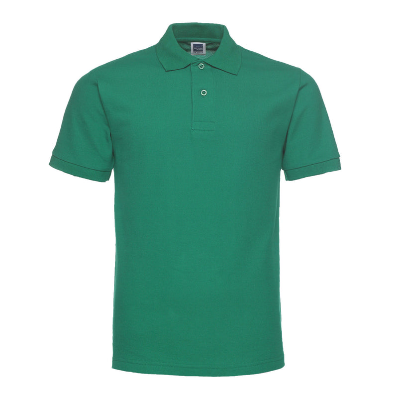 Solid Lapel Short Sleeve Polo Shir