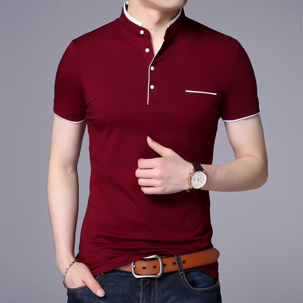 Cotton Short-sleeved Polo T-shirt