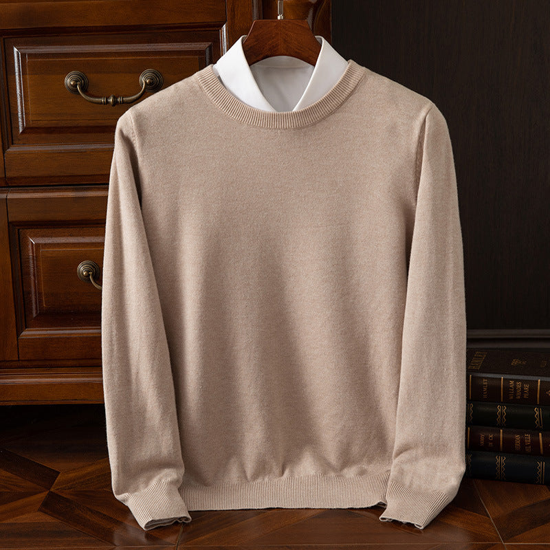 Round Neck Pullover Bottoming Shirt Loose Long Sleeve Sweater