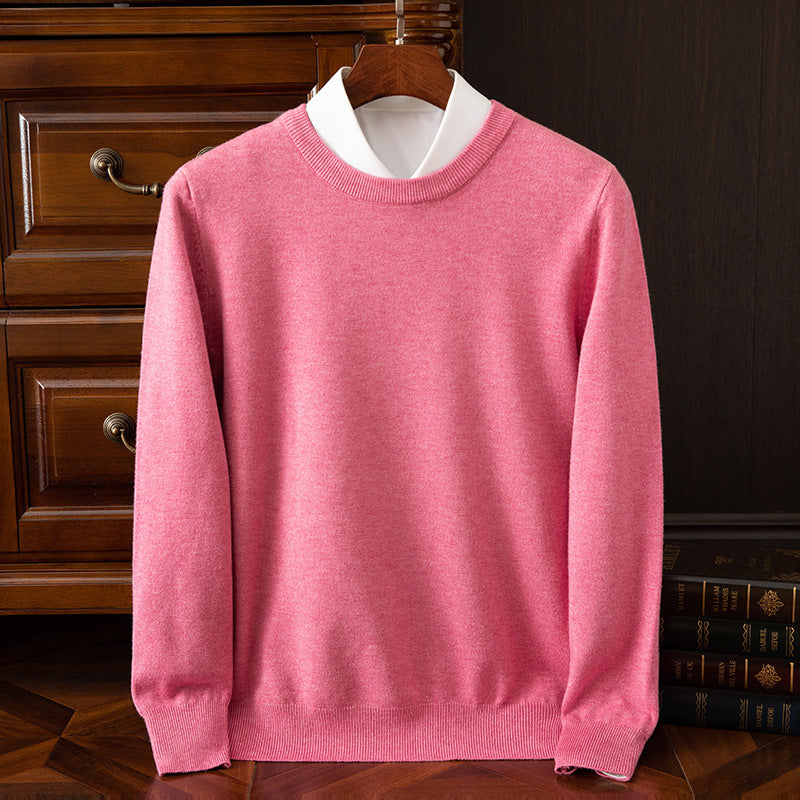 Round Neck Pullover Bottoming Shirt Loose Long Sleeve Sweater