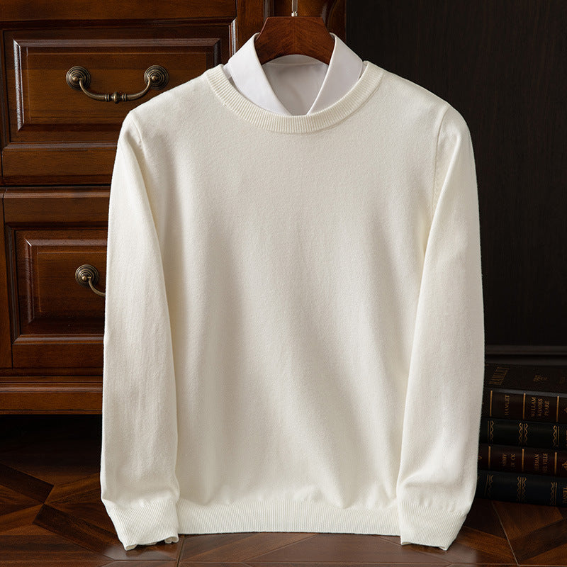 Round Neck Pullover Bottoming Shirt Loose Long Sleeve Sweater