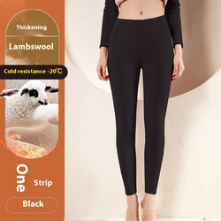 Warm Cashmere Leggings Winter Solid Slim Pants Trousers