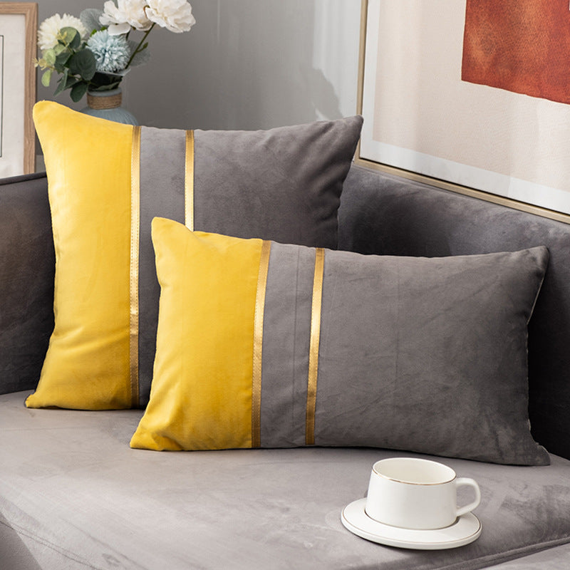 Sofa Pillowcase Velvet Bedside Living Room Waist Pillow