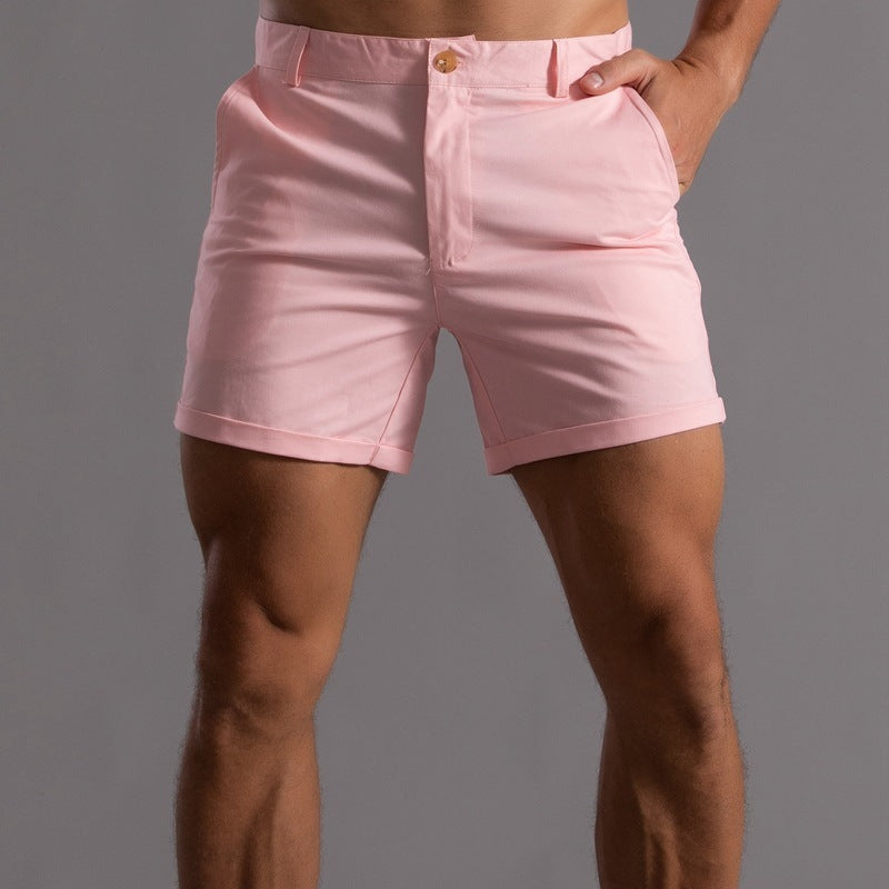 Shorts With Pockets Summer Button Beach Pants