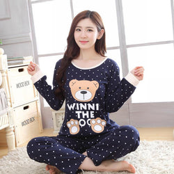 Cartoon pajamas two-piece suit