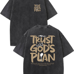 Retro Washed High Quality Cotton Pattern T-shirt