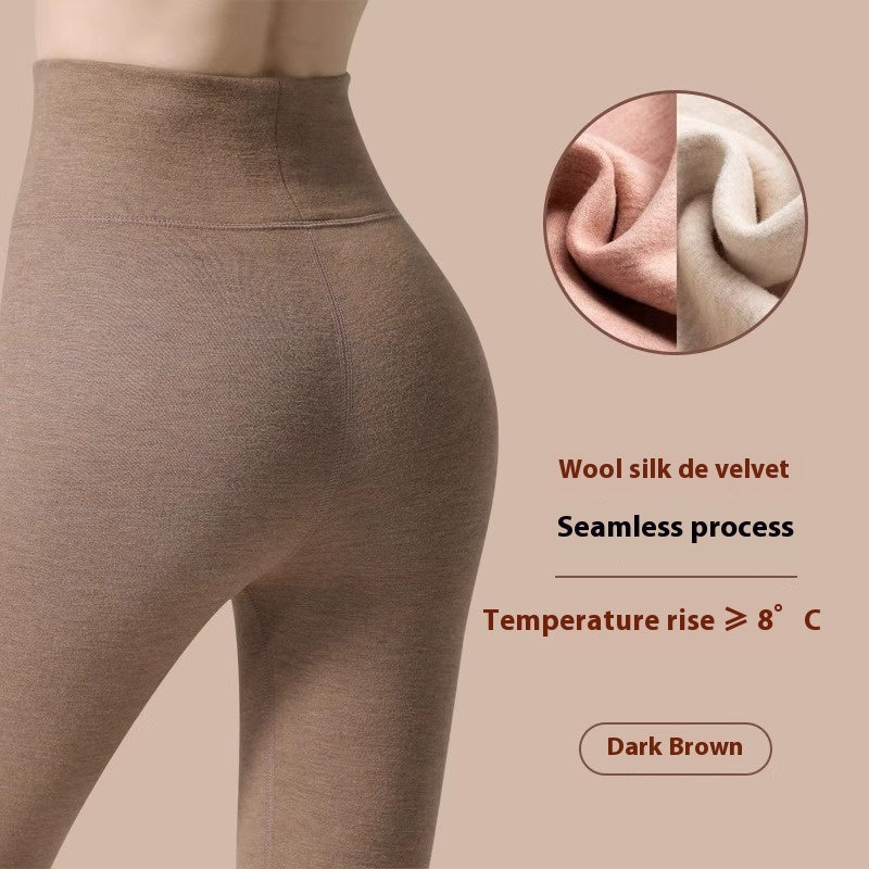 Winter Warm Leggings Cashmere Plus Velvet Tight Pants