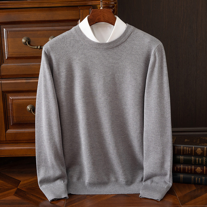 Round Neck Pullover Bottoming Shirt Loose Long Sleeve Sweater