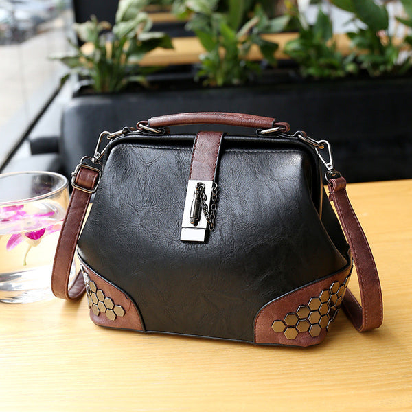 Bag 2023 Foreign Trade New Women&#039;s Bag Retro Lock Shoulder Bag Women&#039;s Messenger Bag