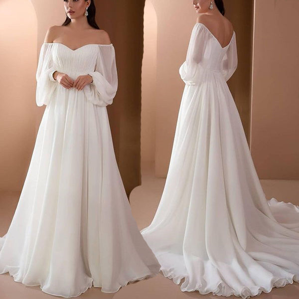 CAMINA Collar Slim Solid Long Dress