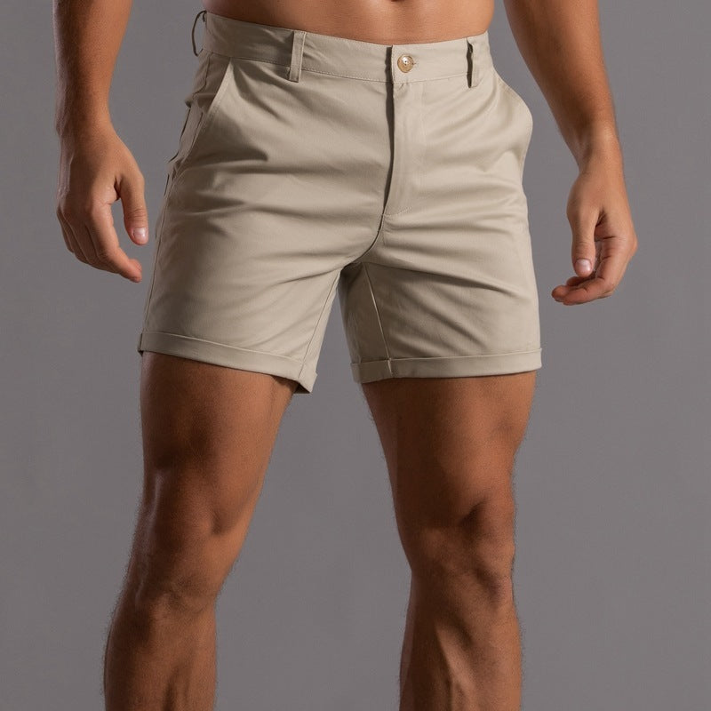 Shorts With Pockets Summer Button Beach Pants