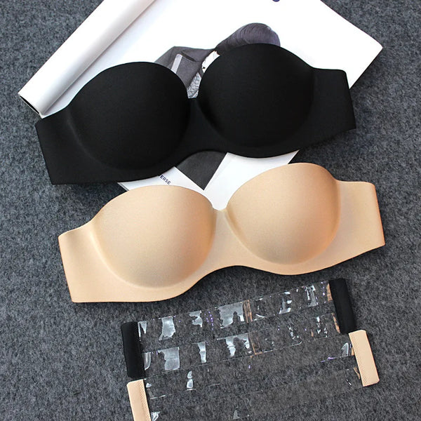Tube Tops Invisible Strapless Bra