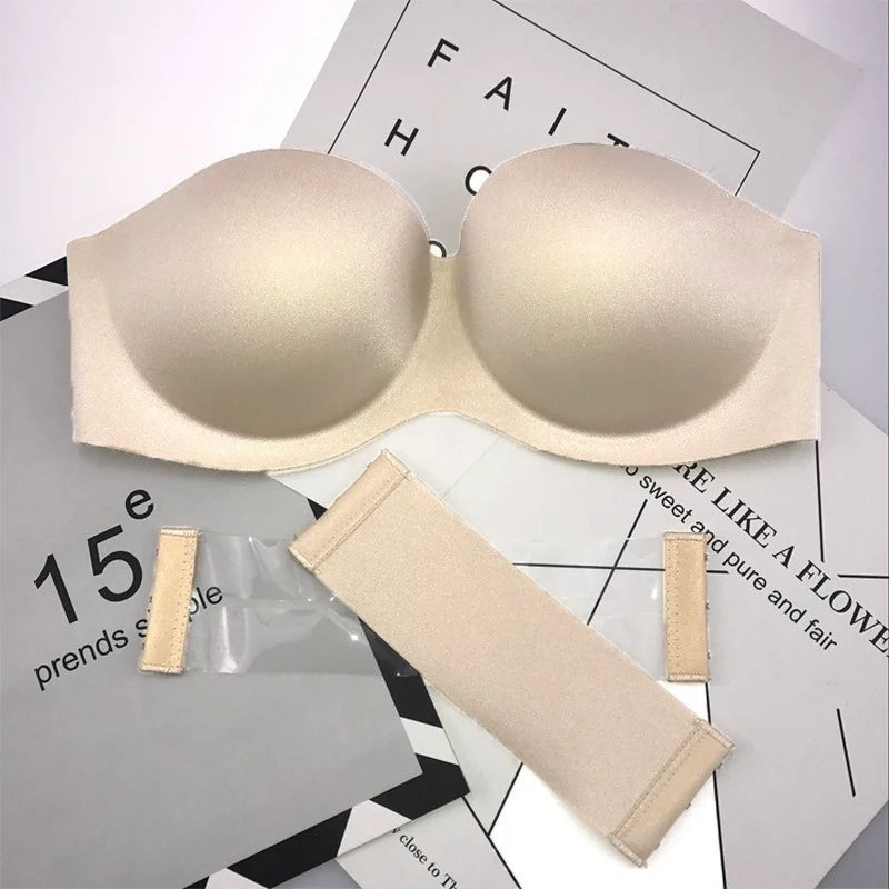 Tube Tops Invisible Strapless Bra