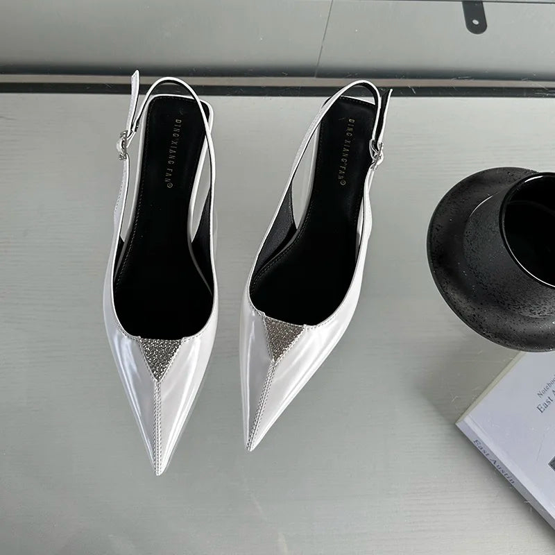 Pointed Toe Kitten Heels Shoes