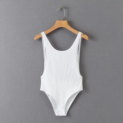 Big Backless Slim Stretch Bodysuit