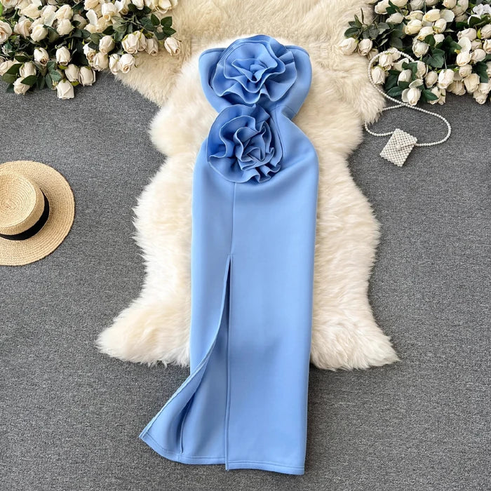 Elegant Off Shoulder Ruffle Dress