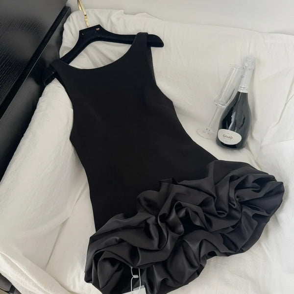 Roman Casual Mini Sleeveless Lace Dress