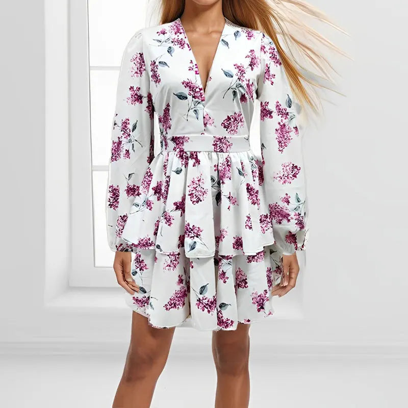 Cocktail Long Sleeves Slim Temperament Dress